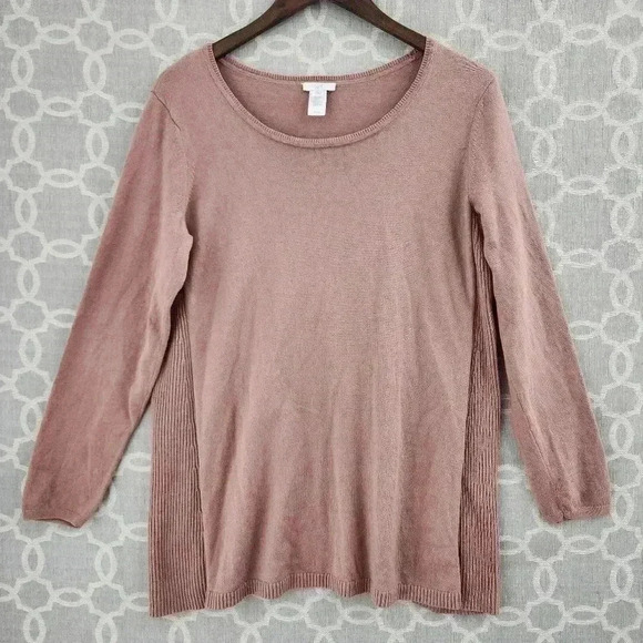 J. Jill Sweaters - J. Jill Cotton Blend Scoop Neck Pullover Sweater Women's M